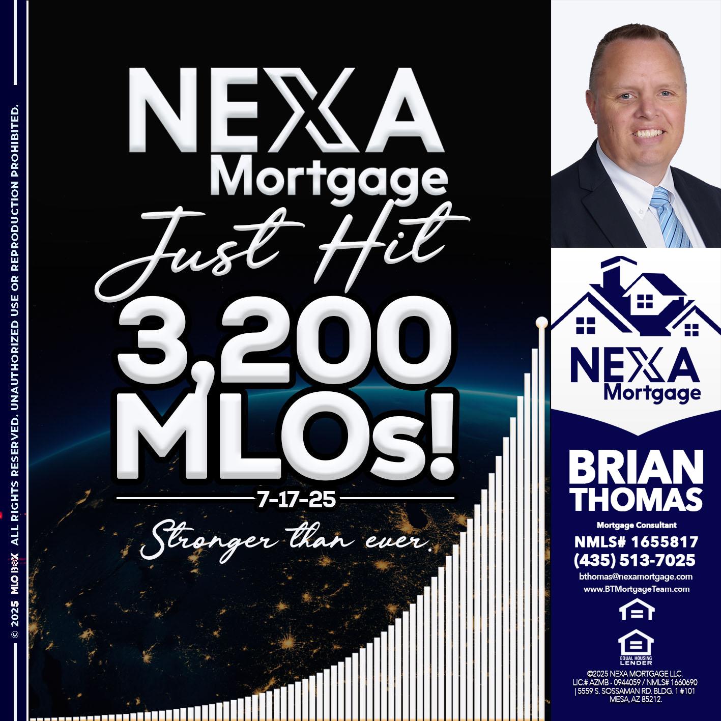 3200 MLOs - Brian Thomas -Mortgage Loan Originator