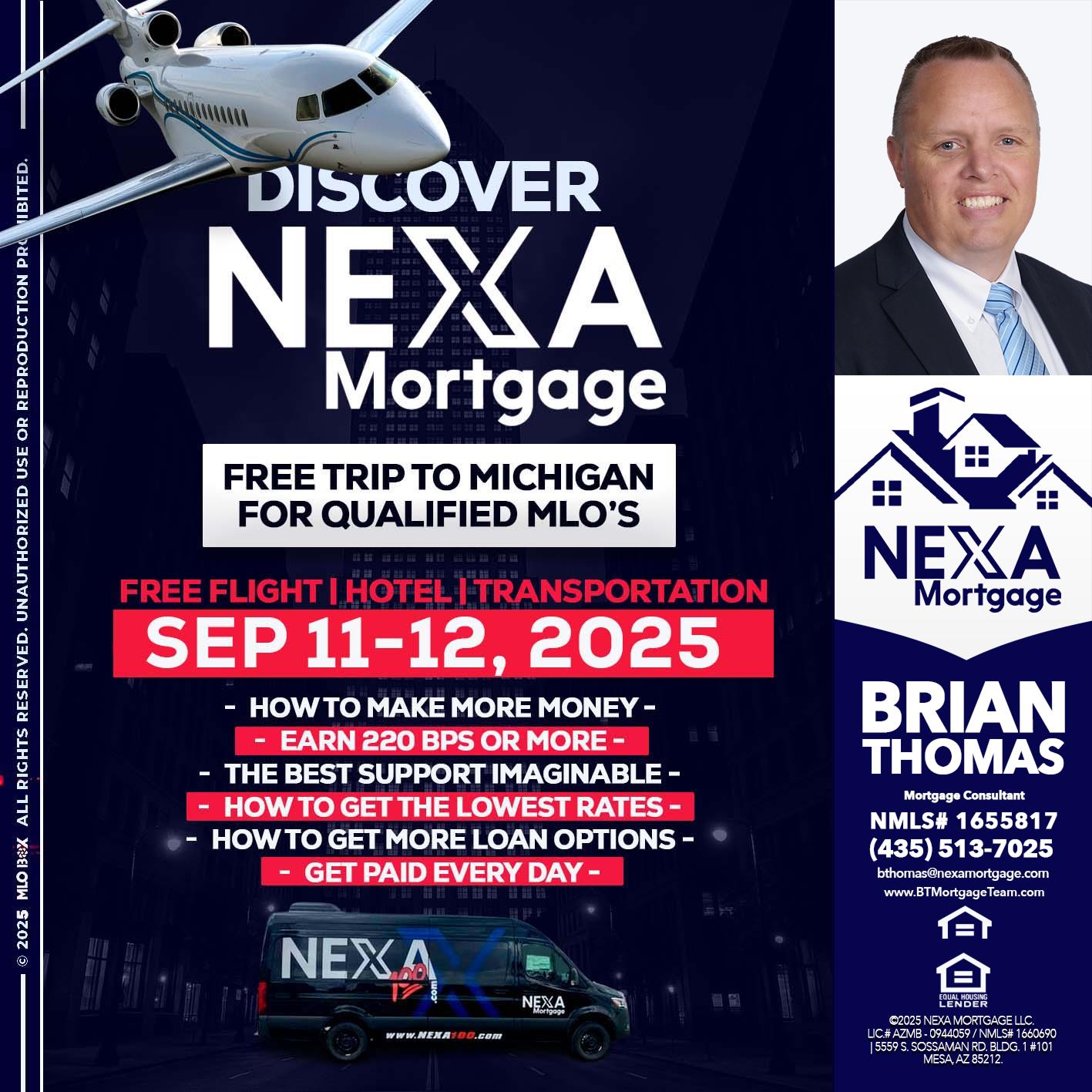 DISCOVER NEXA MORTGAGE - Brian Thomas -Mortgage Loan Originator
