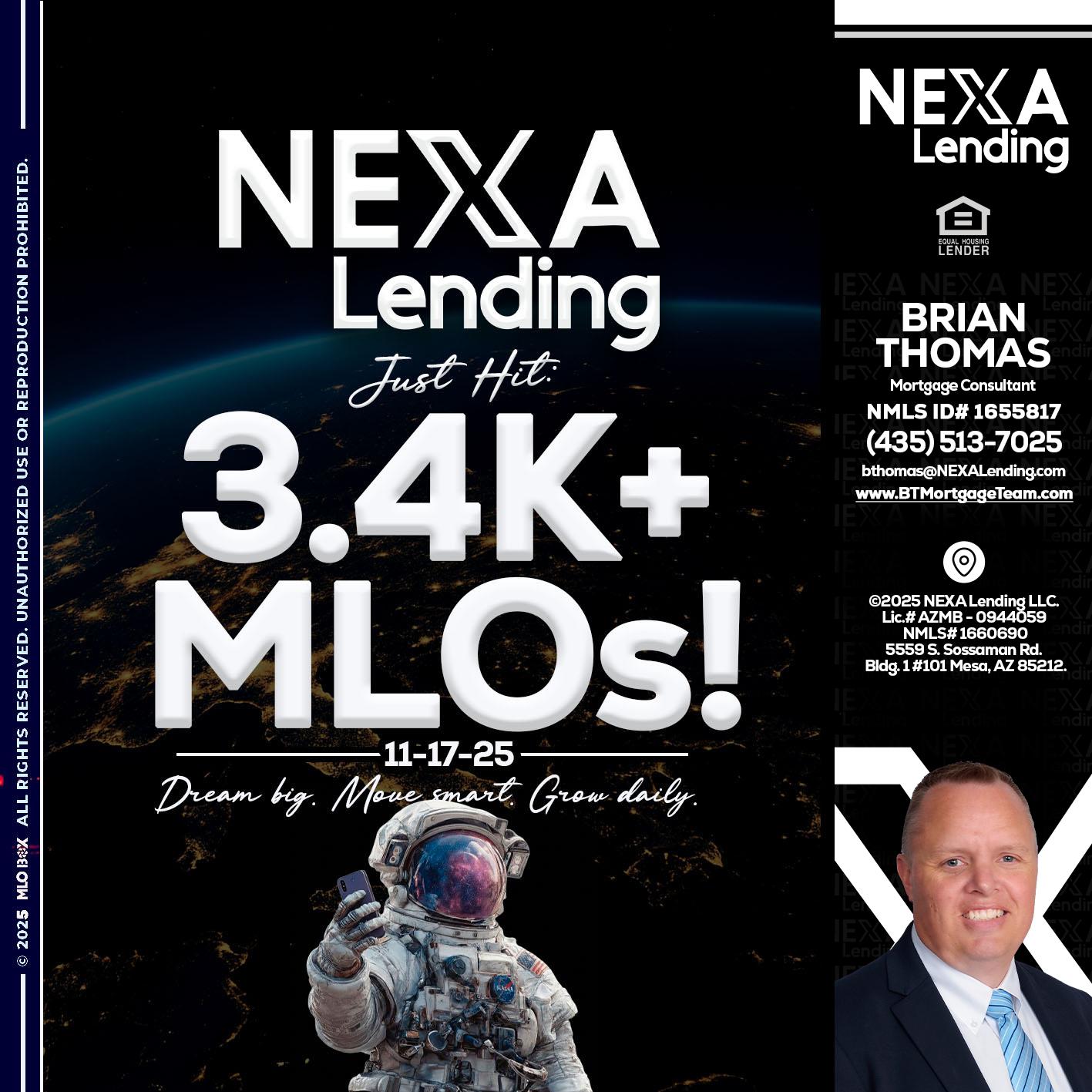 3.4K MLOs - Brian Thomas -Mortgage Loan Originator