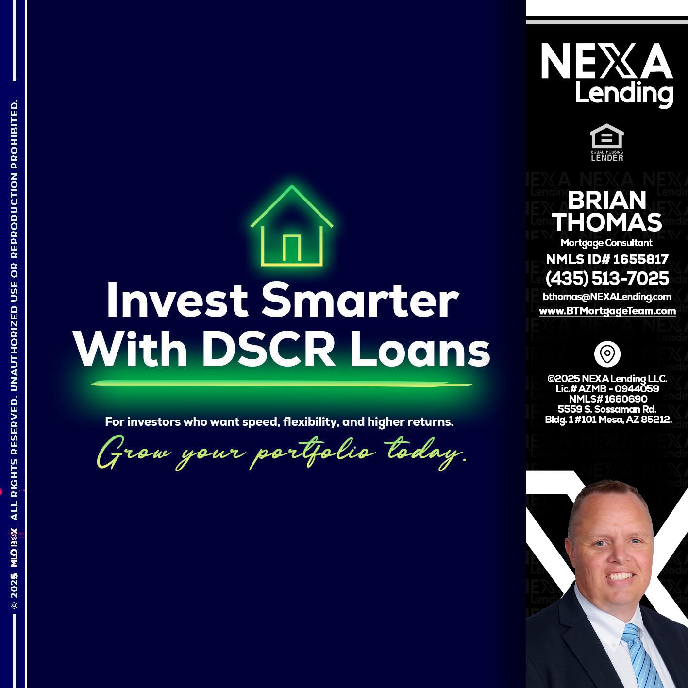 DSCR - Brian Thomas -Mortgage Loan Originator