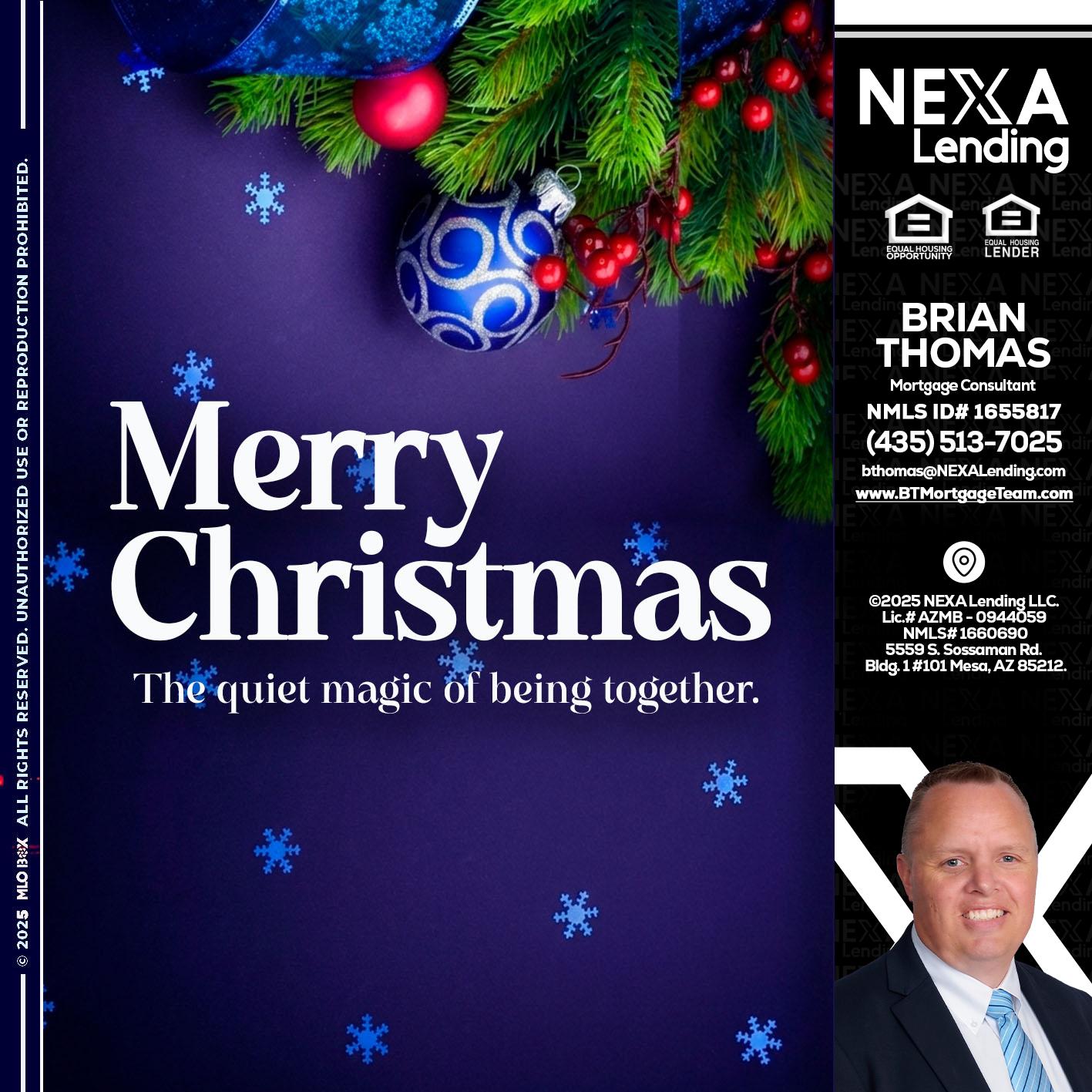 merry christmas - Brian Thomas -Mortgage Loan Originator