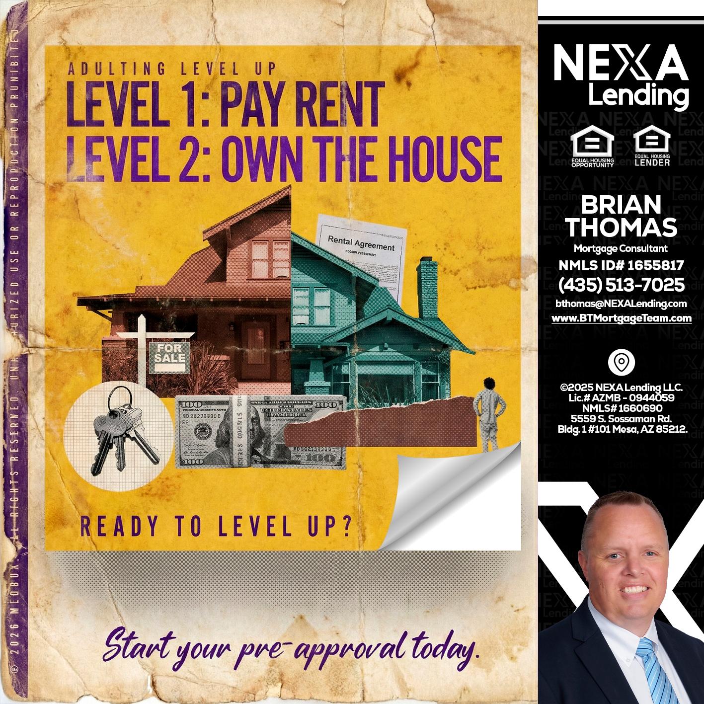 LEVEL 1 - Brian Thomas -Mortgage Loan Originator