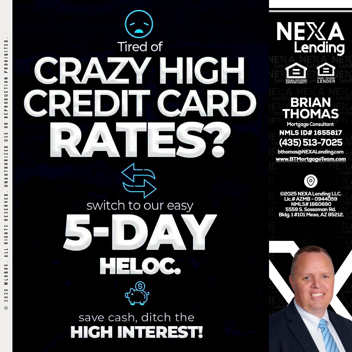 CRAZY HIGH - Brian Thomas -Mortgage Loan Originator