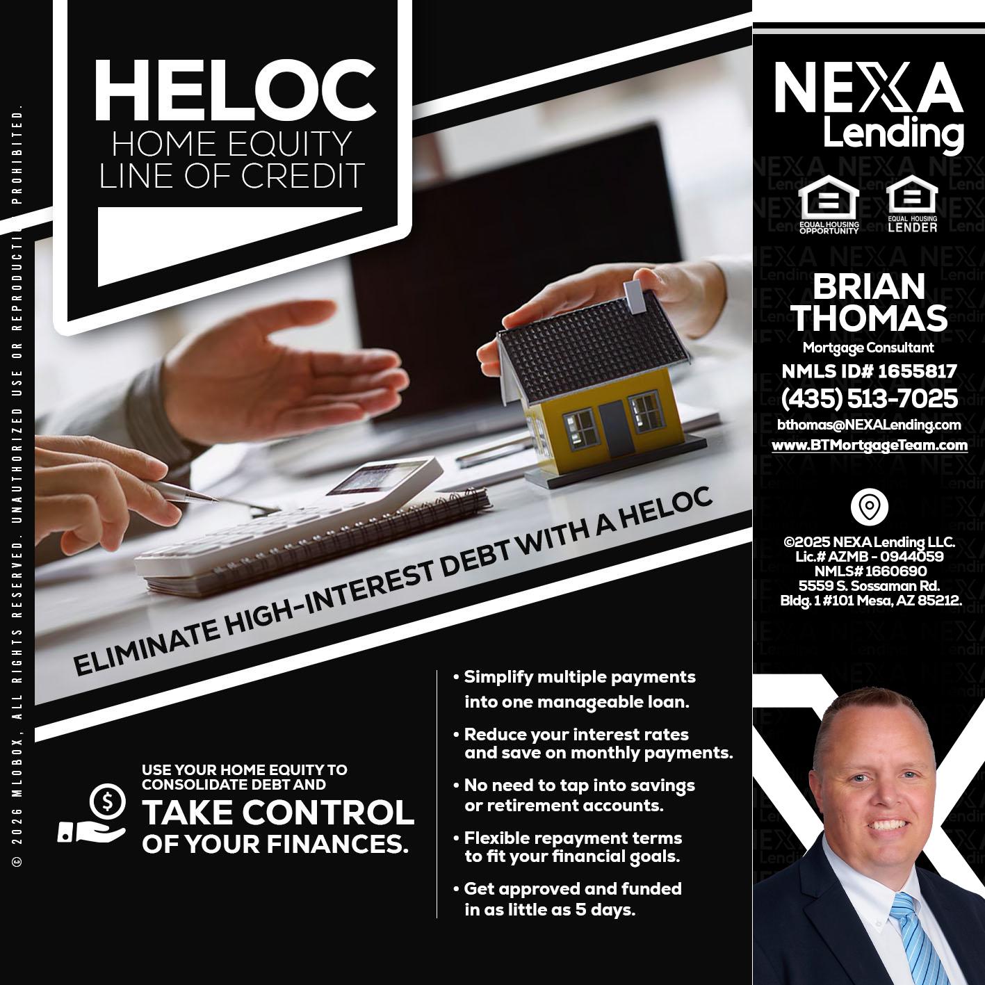 HELOC - Brian Thomas -Mortgage Loan Originator