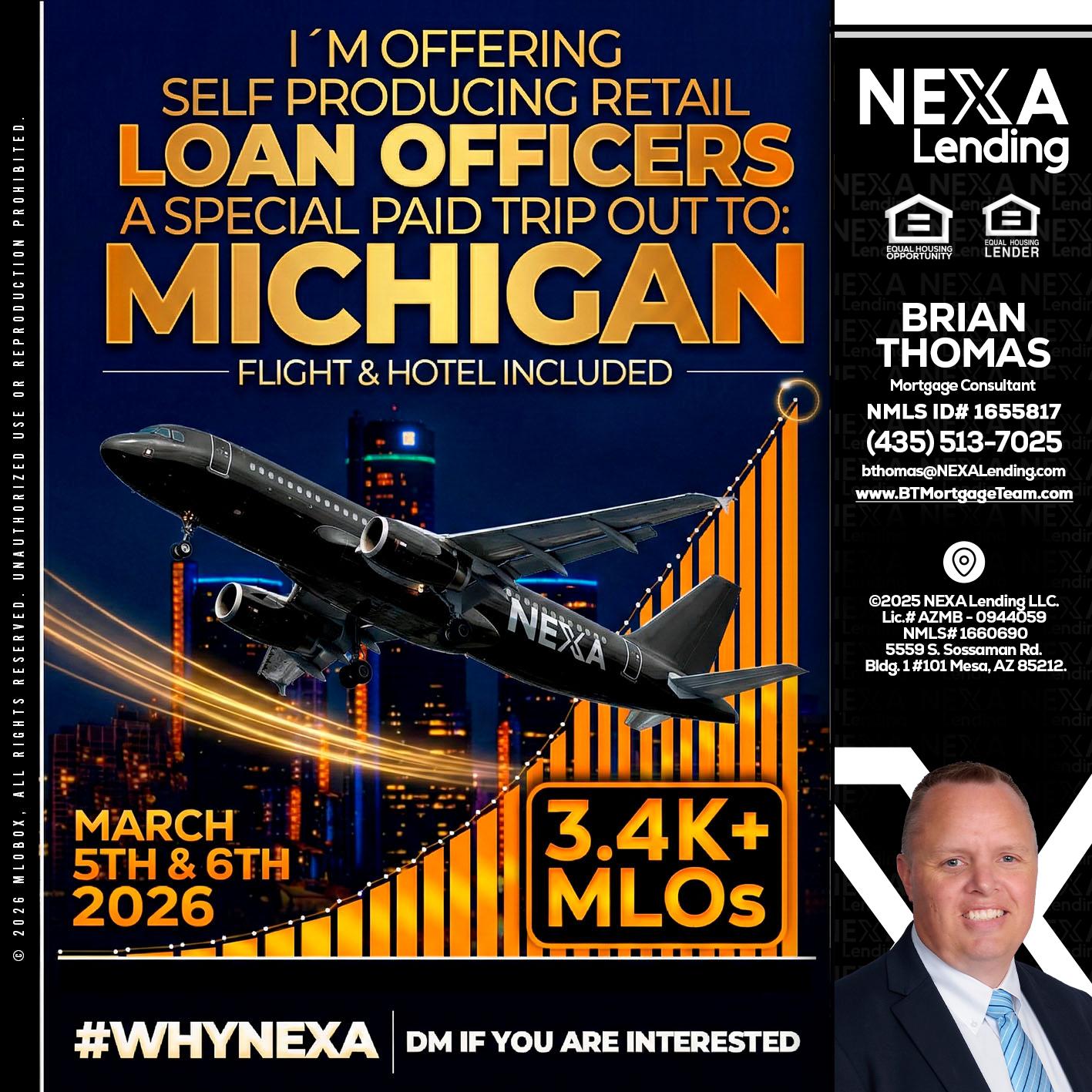 MICHIGAN - Brian Thomas -Mortgage Loan Originator