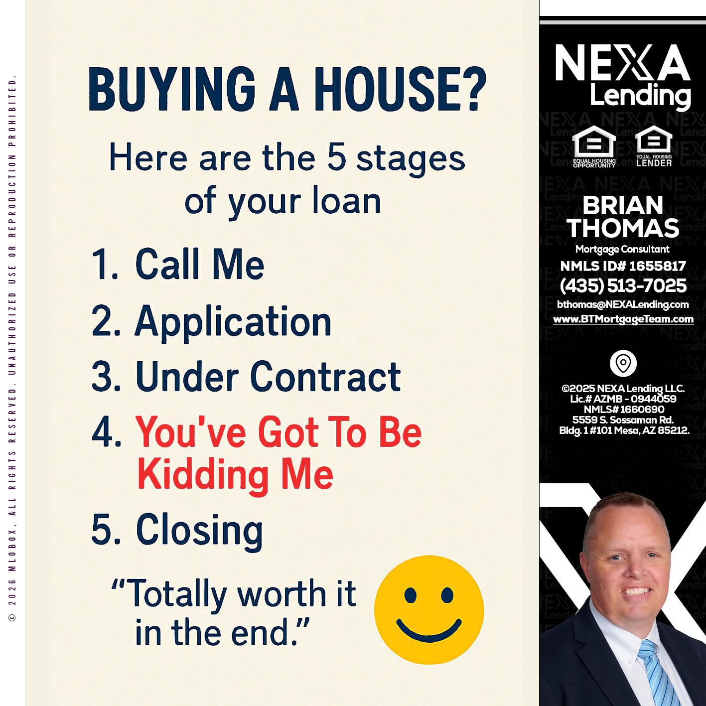 BUYING A HOUSE - Brian Thomas -Mortgage Loan Originator