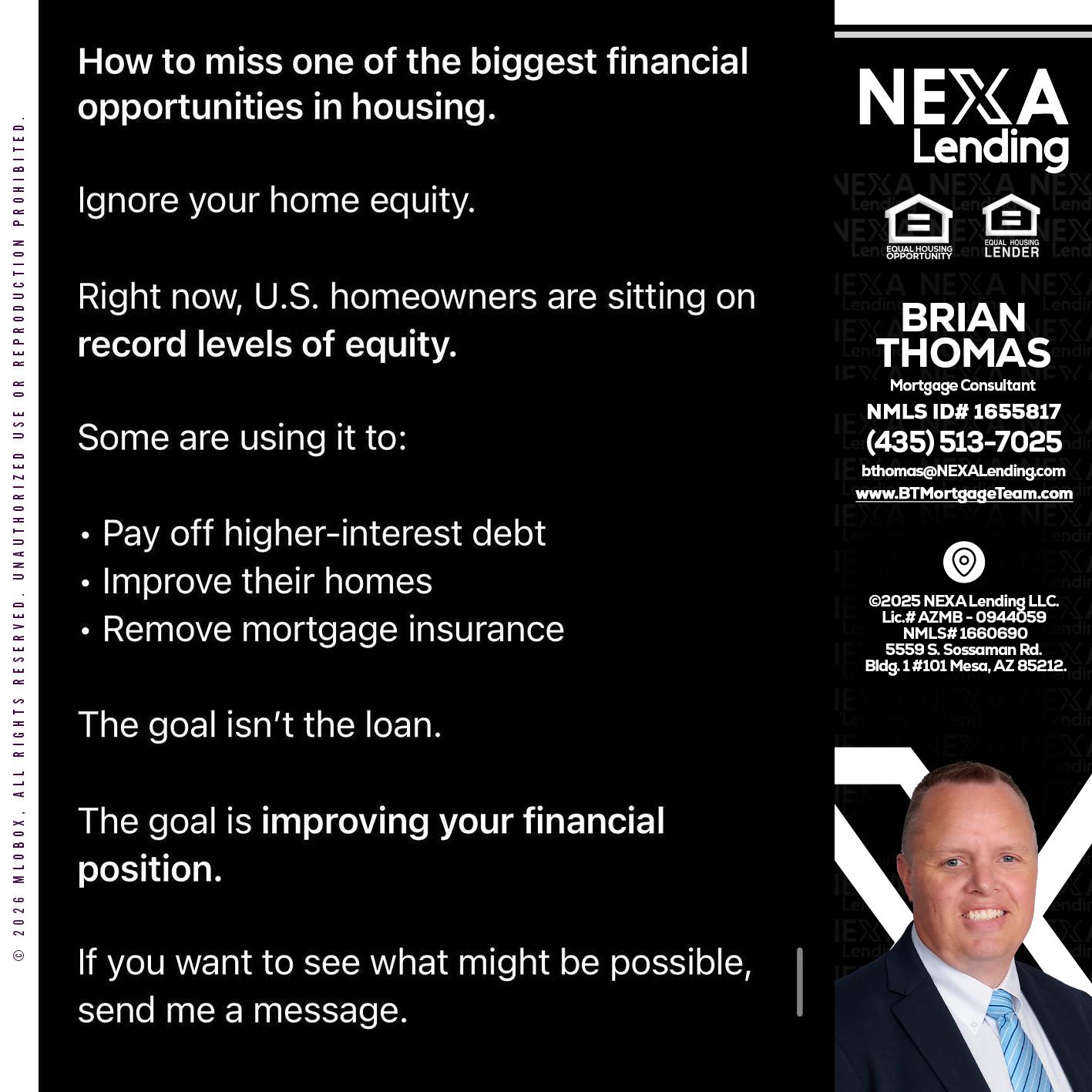 how to miss - Brian Thomas -Mortgage Loan Originator