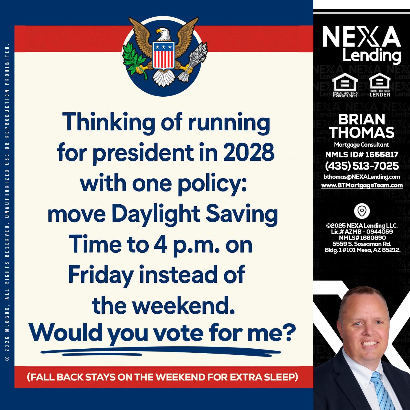 THINKING OF RUNING - Brian Thomas -Mortgage Loan Originator