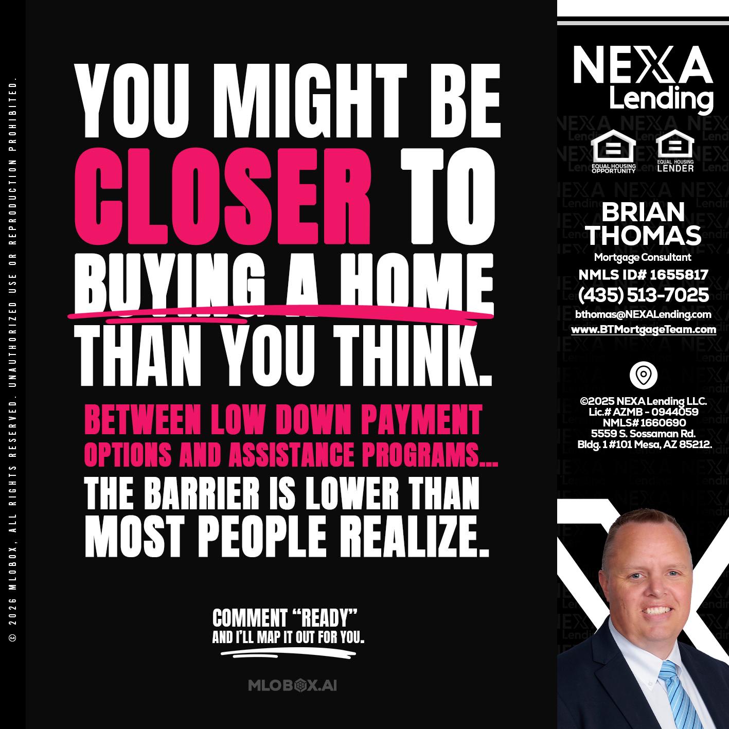 YOU MIGHT BE - Brian Thomas -Mortgage Loan Originator