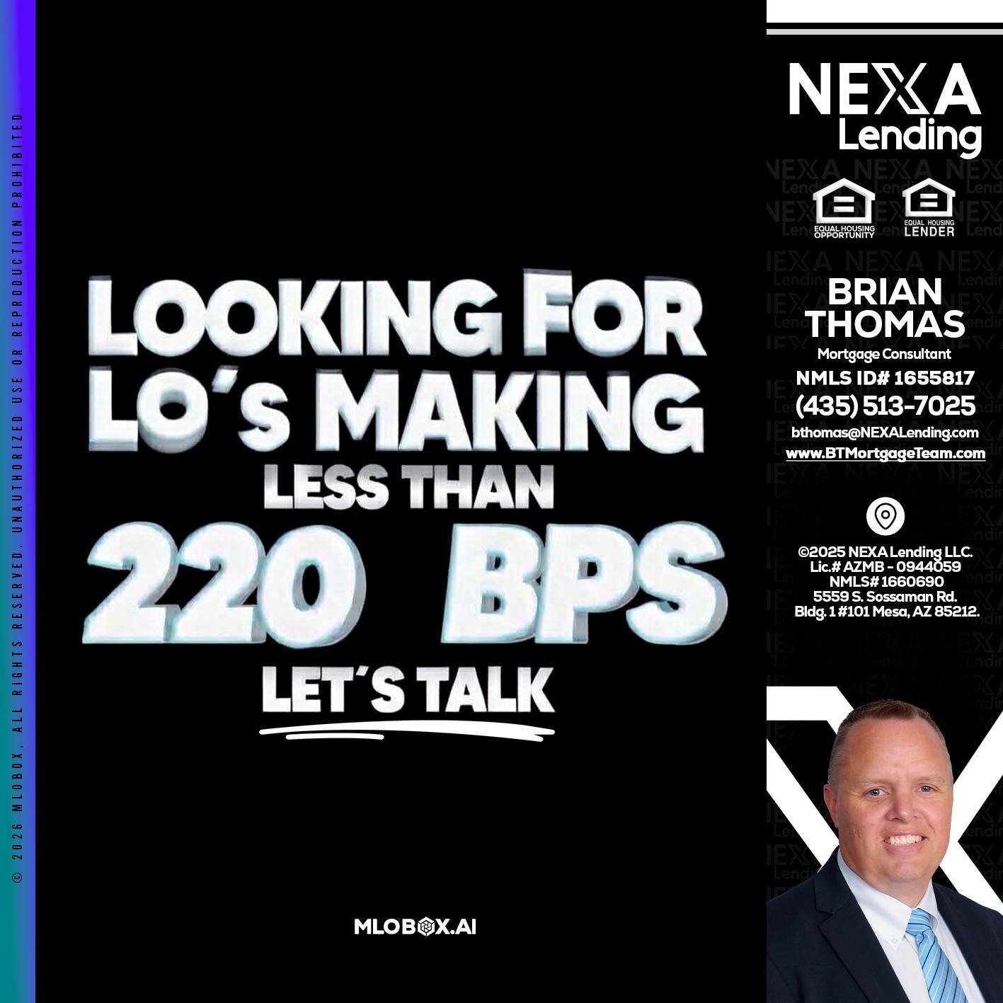 LOOKING FOR - Brian Thomas -Mortgage Loan Originator