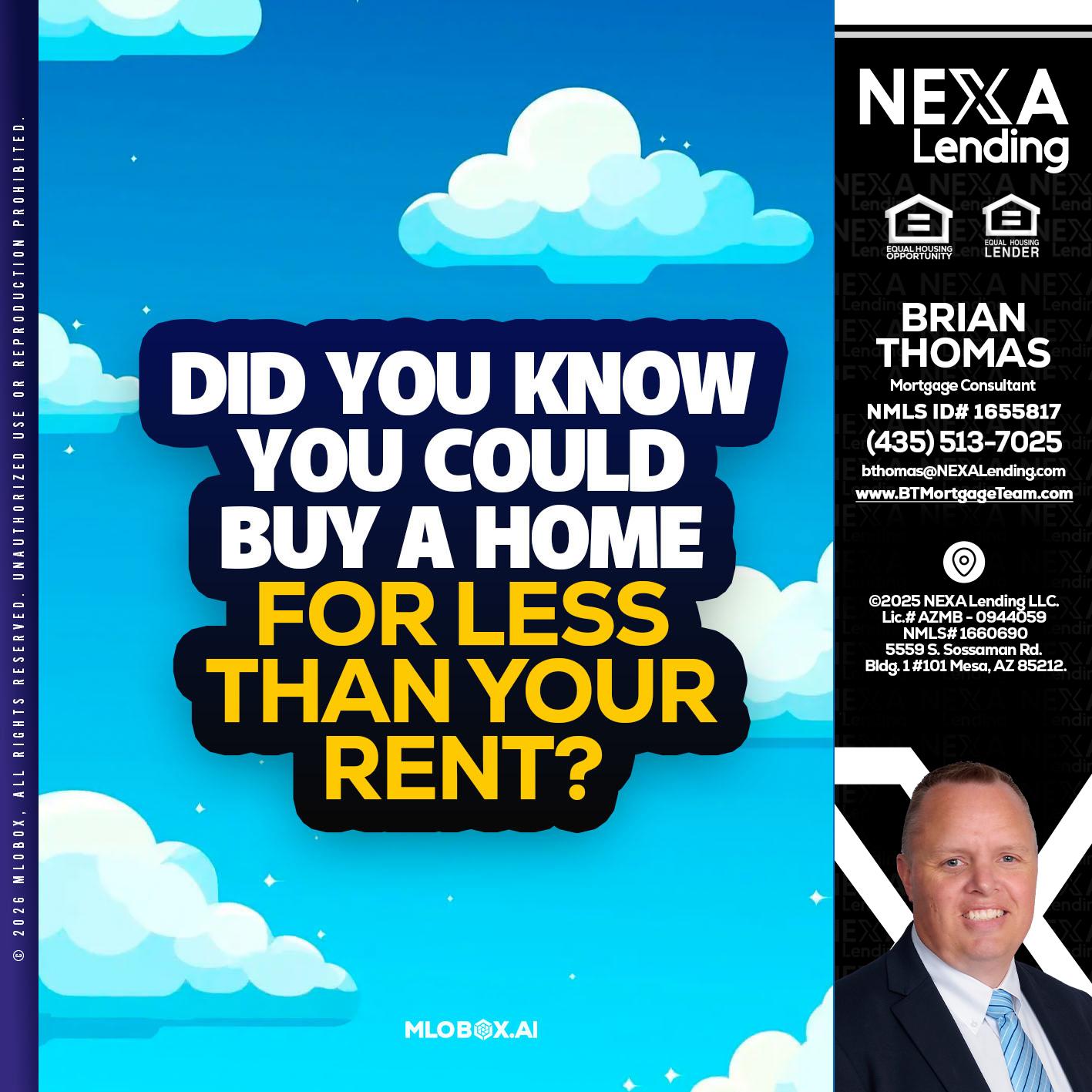 DID YOU KNOW - Brian Thomas -Mortgage Loan Originator