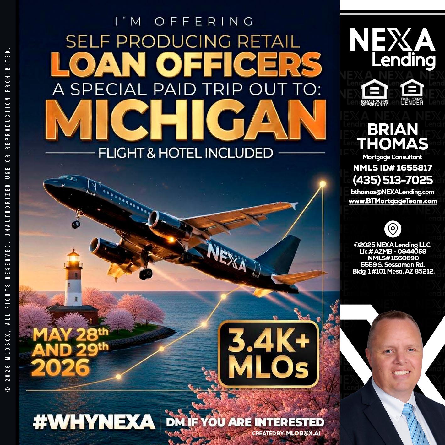 MICHIGAN TRIP - Brian Thomas -Mortgage Loan Originator