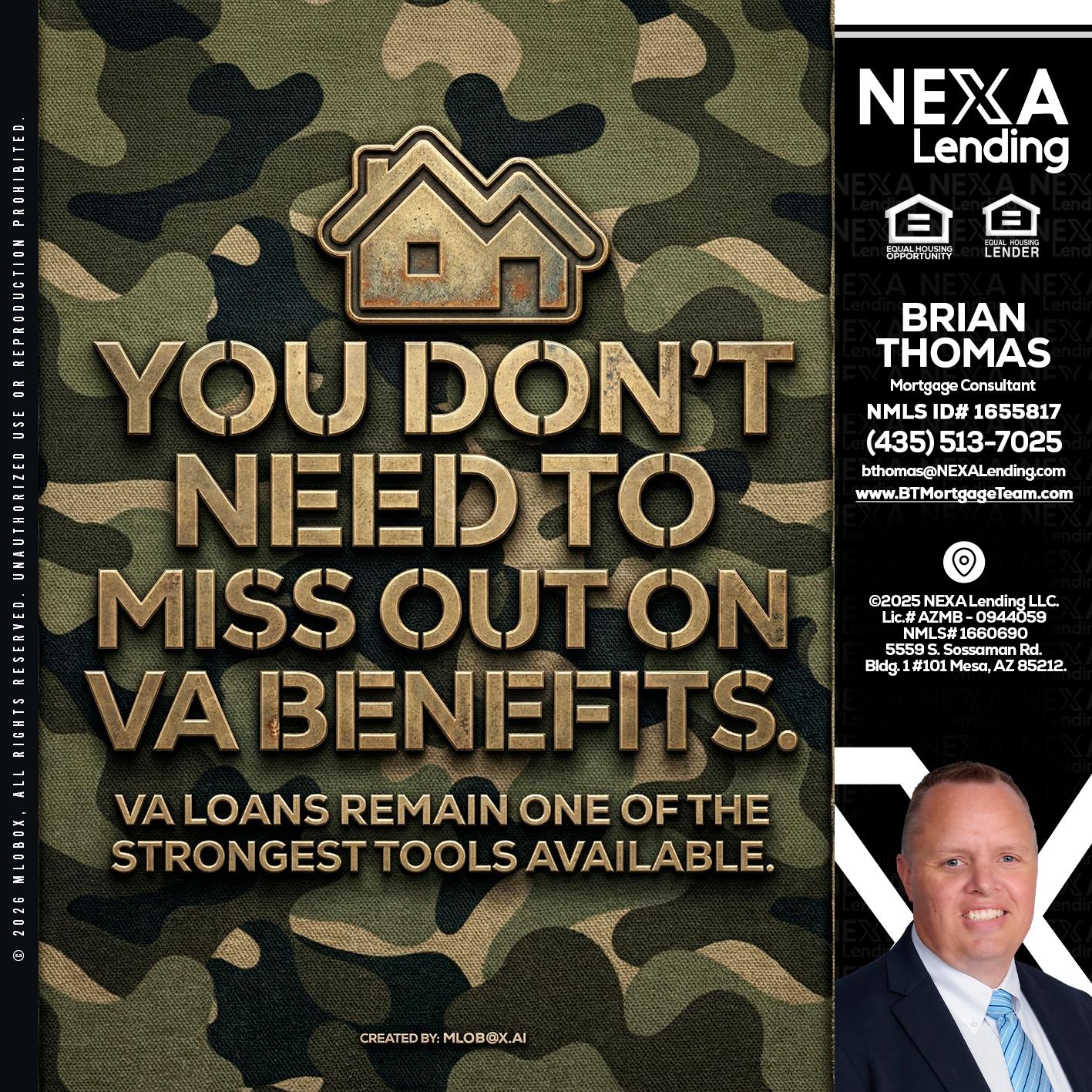 you don't need - Brian Thomas -Mortgage Loan Originator