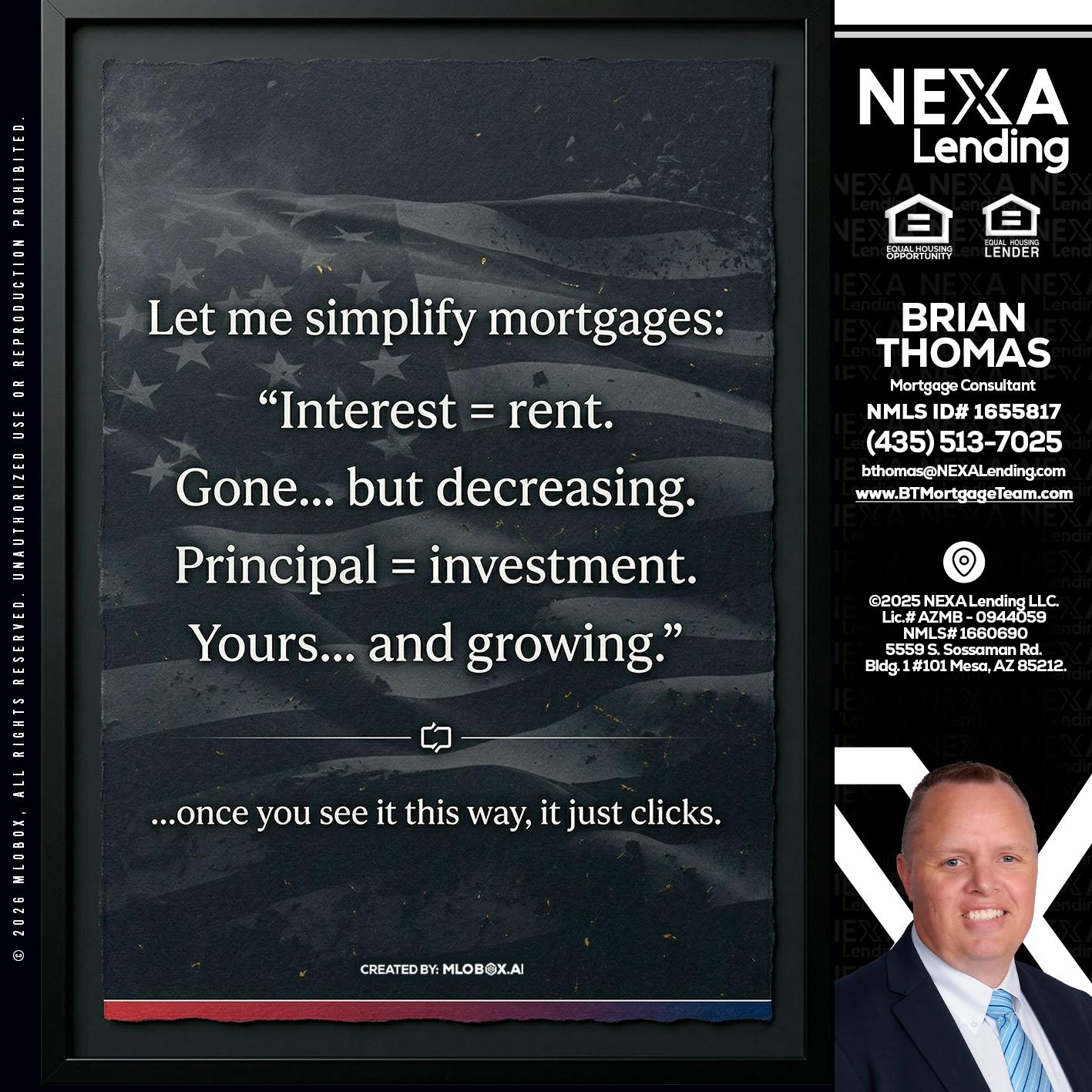 LET ME SIMPLIFY - Brian Thomas -Mortgage Loan Originator