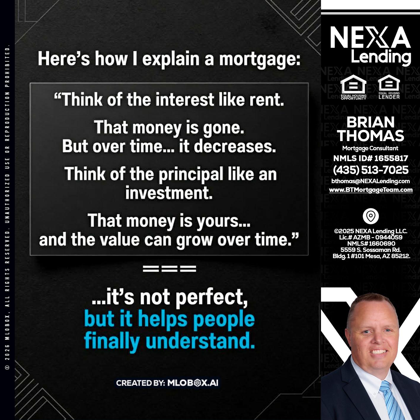 HERES NOW - Brian Thomas -Mortgage Loan Originator