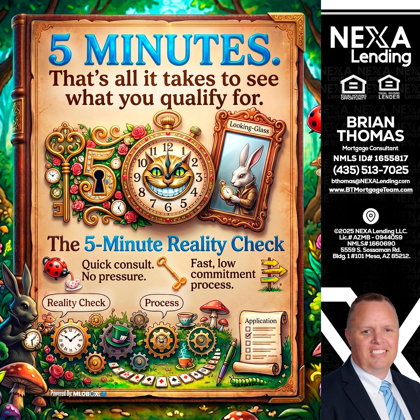 Reality Check! - Brian Thomas -Mortgage Loan Originator