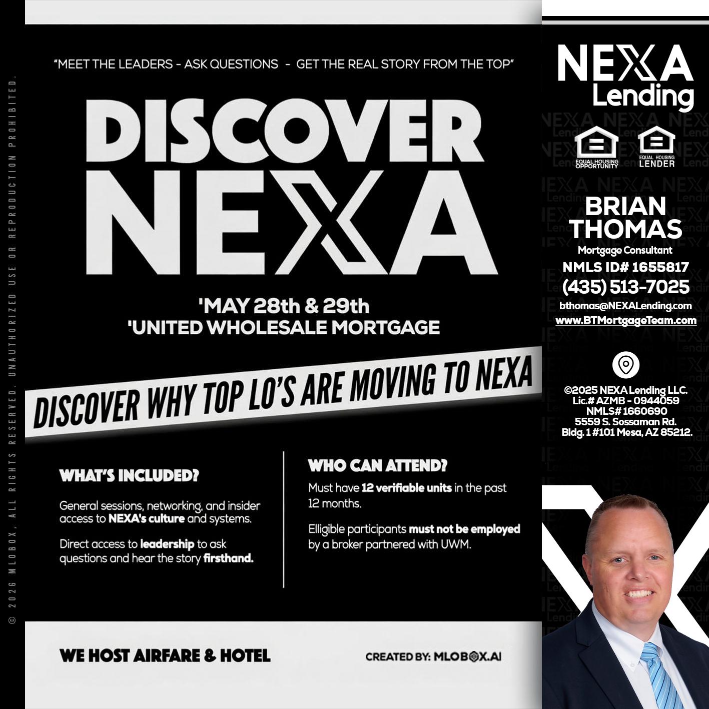DISCOVER NEXA - Brian Thomas -Mortgage Loan Originator