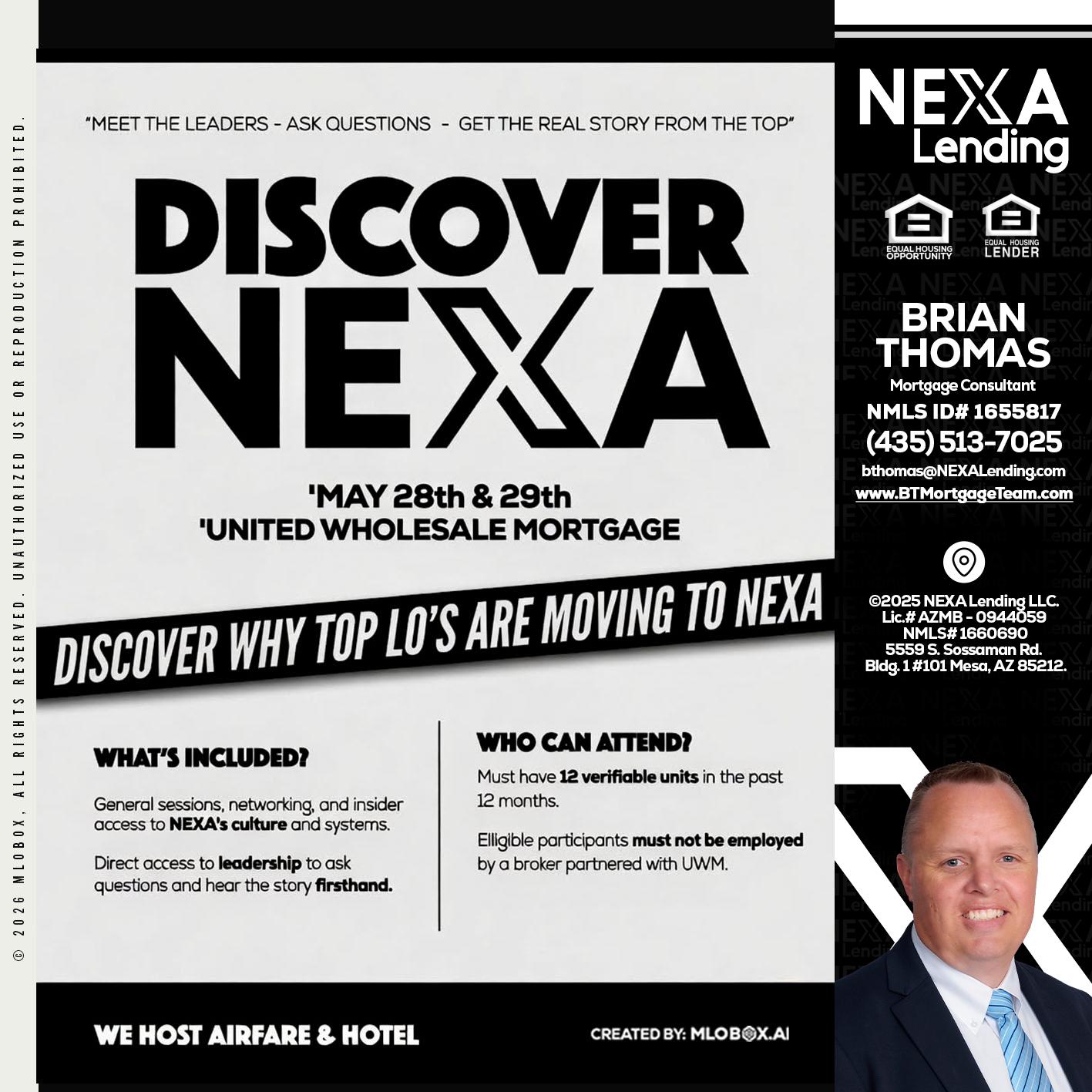DISCOVER NEXA - Brian Thomas -Mortgage Loan Originator