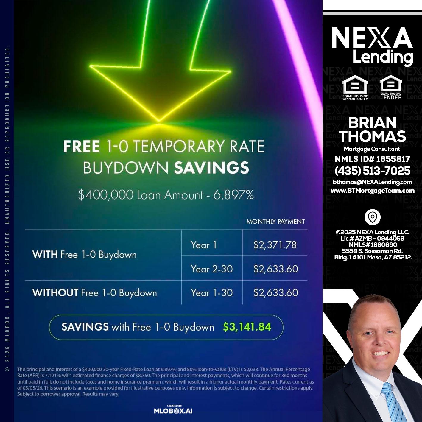 BUYDOWN - Brian Thomas -Mortgage Loan Originator