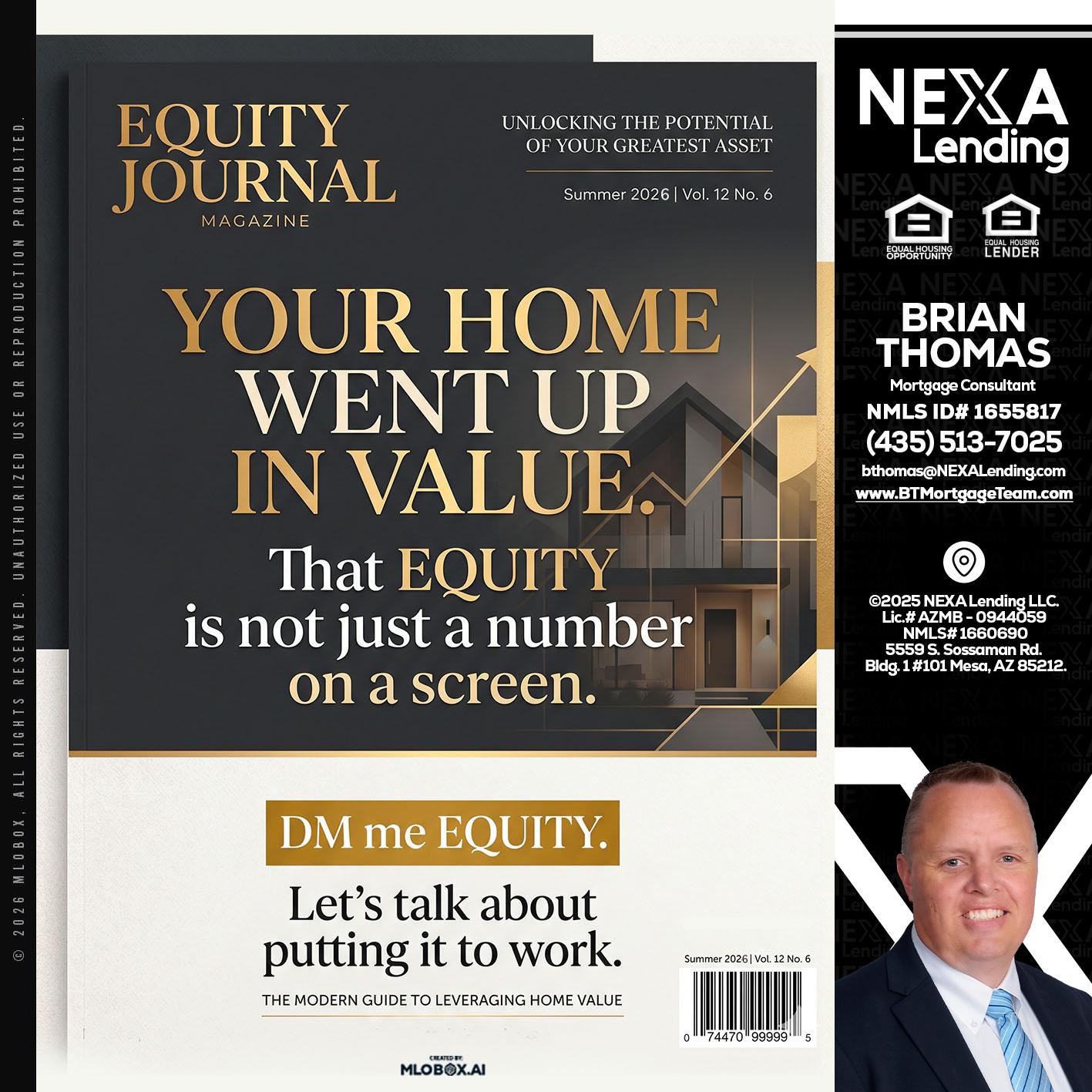 YOUR HOME - Brian Thomas -Mortgage Loan Originator