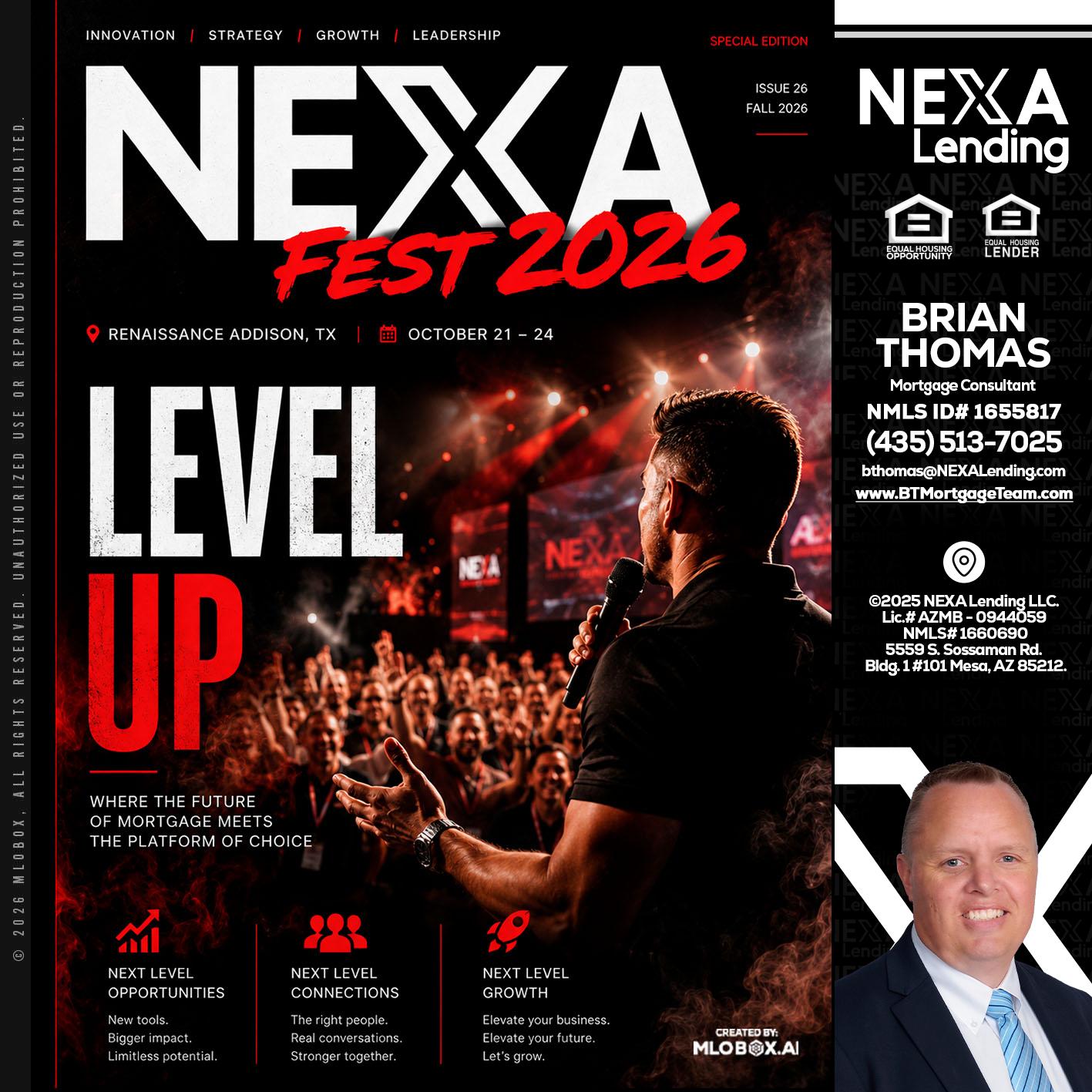 NEXA FEST 2026 - Brian Thomas -Mortgage Loan Originator