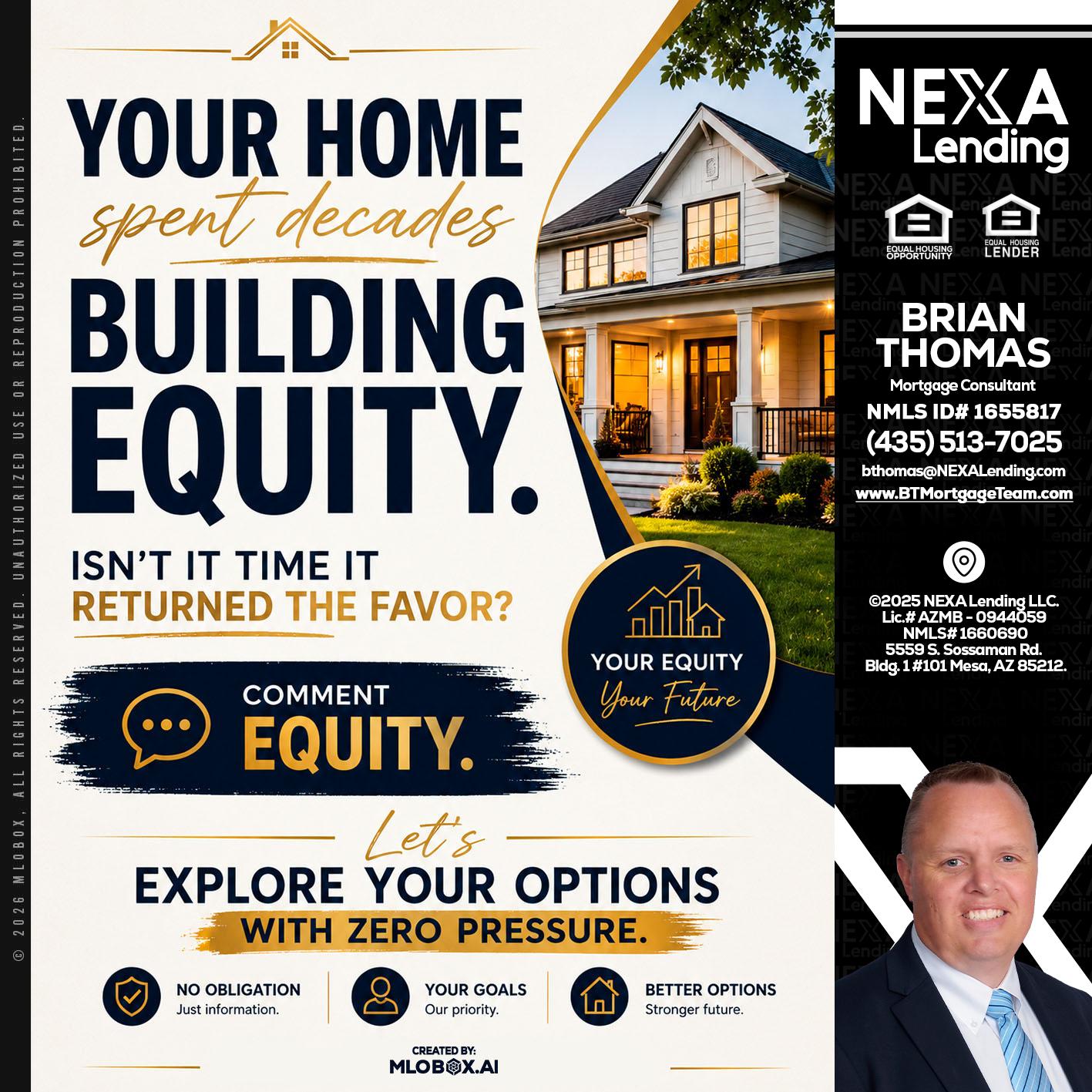 building equity - Brian Thomas -Mortgage Loan Originator