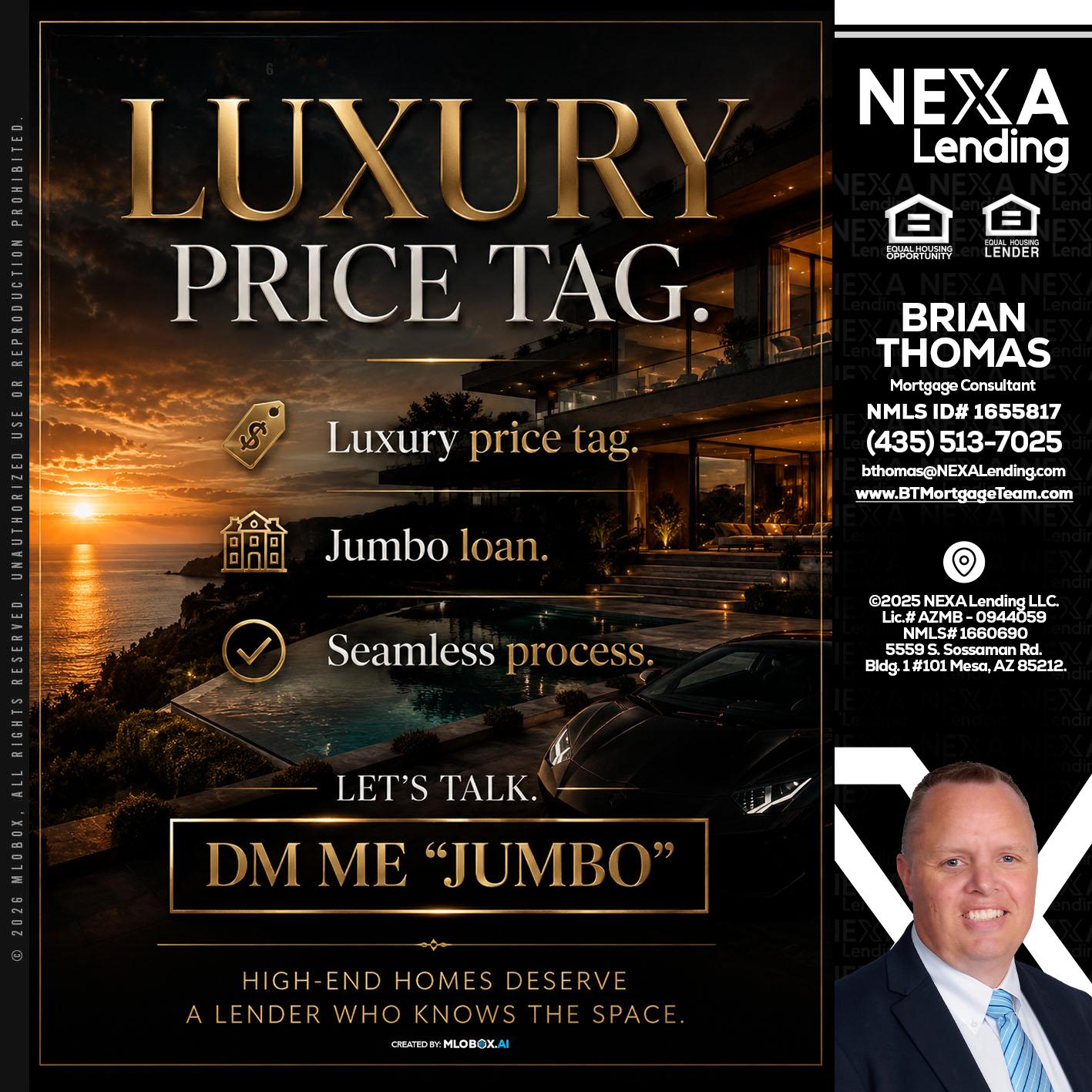 LUXURY PRICE - Brian Thomas -Mortgage Loan Originator