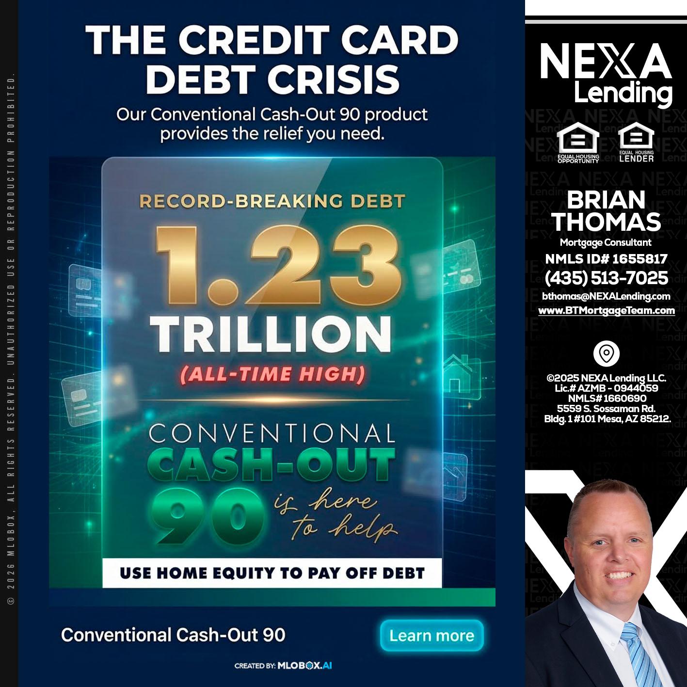 THE CREDIT CARD - Brian Thomas -Mortgage Loan Originator
