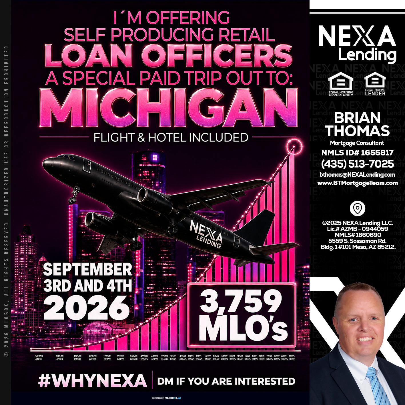 MICHIGAN TRIP - Brian Thomas -Mortgage Loan Originator