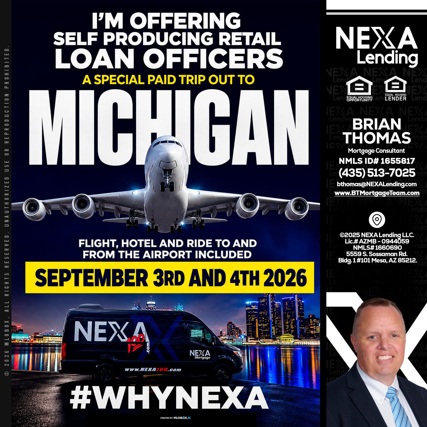 MICHIGAN - Brian Thomas -Mortgage Loan Originator